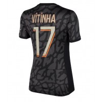 Fotballdrakt Dame Paris Saint-Germain Vitinha Ferreira #17 Tredjedrakt 2023-24 Kortermet